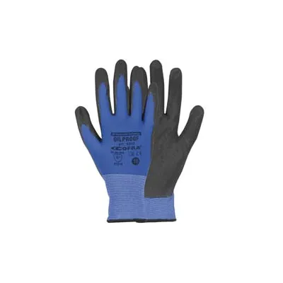 GUANTI DA LAVORO OIL PROOF IN NITRILE
