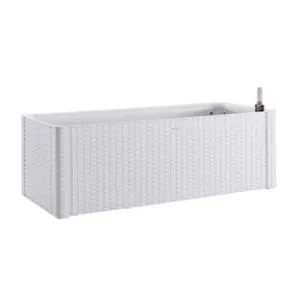 FIORIERA NATURAL DELUX BIANCA RETTANGOLARE