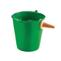 SECCHIO VERDE CON POPPATOIO PER VITELLI