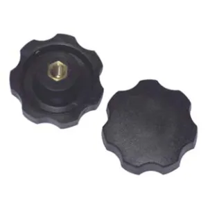 VOLANTINO CON BUSSOLA IN FERRO FILETTATA IN ABS NERO