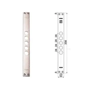 CONTROPIASTRE PER SERRATURE PORTE BLINDATE 94254