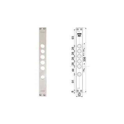 CONTROPIASTRE PER SERRATURE PORTE BLINDATE 94275