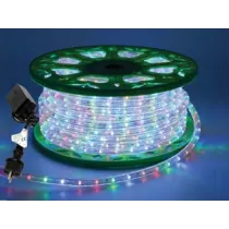 TUBO LUMINOSO 1200 LED 3 VIE MULTICOLOR USO INT.EST. C/GIOCO LUCI MT50
