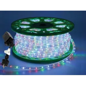 TUBO LUMINOSO 1200 LED 3 VIE MULTICOLOR USO INT.EST. C/GIOCO LUCI MT50