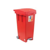 BIDONE "BIGTATA" CON RUOTE E PEDALE LT.80