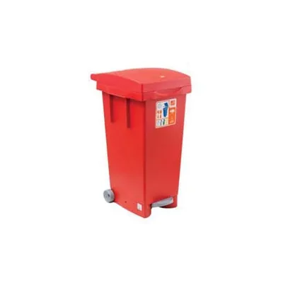 BIDONE "BIGTATA" CON RUOTE E PEDALE LT.80