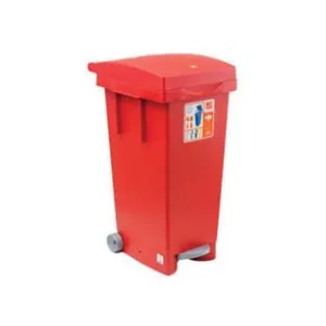 BIDONE "BIGTATA" CON RUOTE E PEDALE LT.80