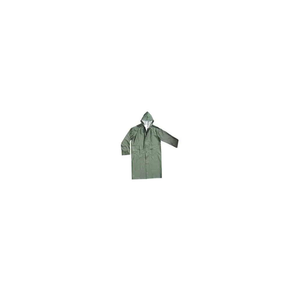 IMPERMEABILE CAPPOTTO IN PVC BISPALMATO PLP VERDE