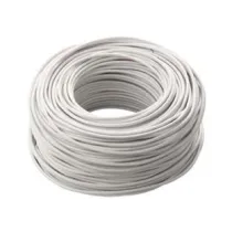 CAVETTO ACCIAIO OTTONATO RIVESTITO IN PVC BIANCO