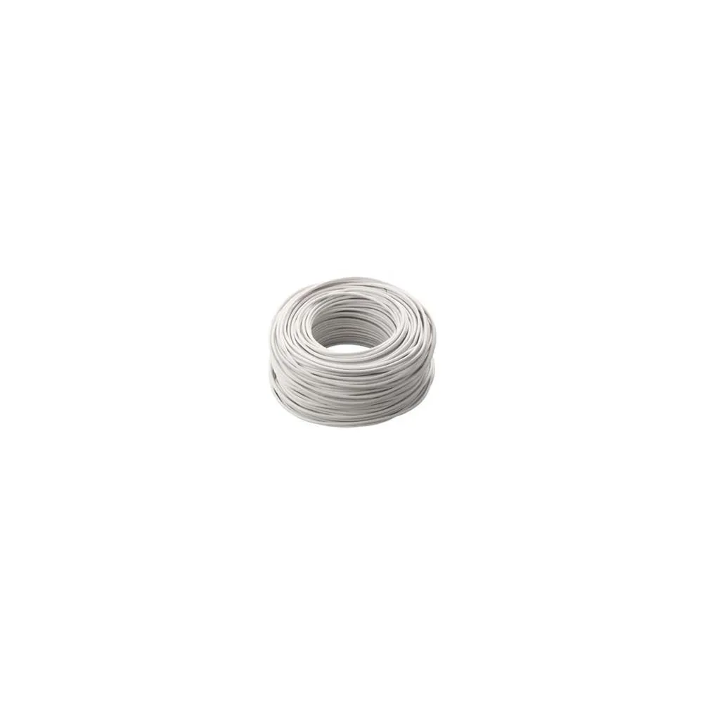 CAVETTO ACCIAIO OTTONATO RIVESTITO IN PVC BIANCO