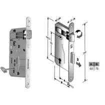 SERRATURA A BUSSOLA PATENT DA INFILARE BORDO TONDO CROMATO