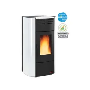 TERMOSTUFA A PELLET RAFFAELLA IDRO H15 19 KW BIANCO (CONTO TERMICO)