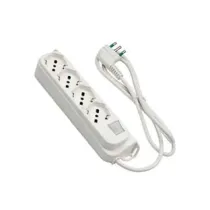 MULTIPRESA 4 POSTI BIPASSO+SCHUKO C/INTERR.TERMICO 2 POLI+ T16A RETAIL