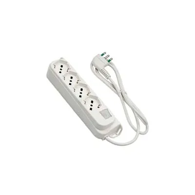 MULTIPRESA 4 POSTI BIPASSO+SCHUKO C/INTERR.TERMICO 2 POLI+ T16A RETAIL