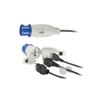 ADATTATORE INDUSTRIALE SPINA 2 POLI + TERRA 16A PER PRESA SCHUKO IP44