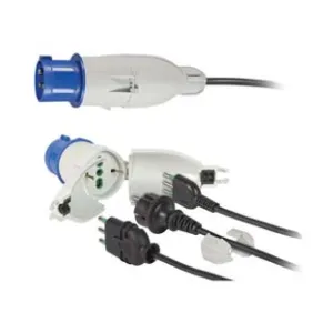 ADATTATORE INDUSTRIALE SPINA 2 POLI + TERRA 16A PER PRESA SCHUKO IP44