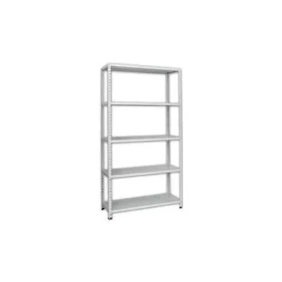SCAFFALI IN KIT 5 RIPIANI GRIGIO ANGOLARI INTERI
