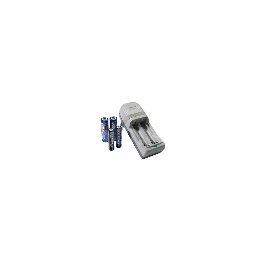 CARICATORE PER 2 BATTERIE CON PZ. 2 "AA" E PZ. 2 "AAA" CARICA500