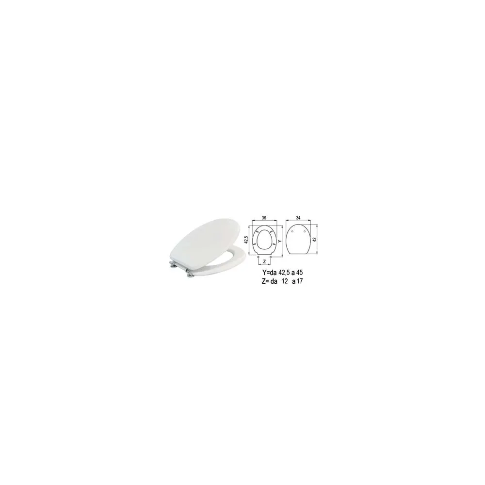 SEDILE WC UNIVERSALE LACCATO BIANCO