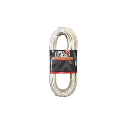 CAVETTO ACCIAIO ZINCATO RIVESTITO IN PVC BIANCO IN MATASSINE