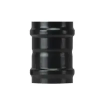 RACCORDO F/F PER STUFE A PELLET NERO OPACO PESANTE MM.1