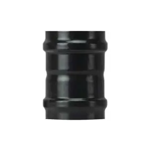 RACCORDO F/F PER STUFE A PELLET NERO OPACO PESANTE MM.1
