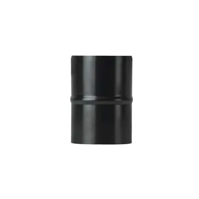 RACCORDO M/M PER STUFE A PELLET NERO OPACO PESANTE MM.1