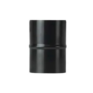 RACCORDO M/M PER STUFE A PELLET NERO OPACO PESANTE MM.1
