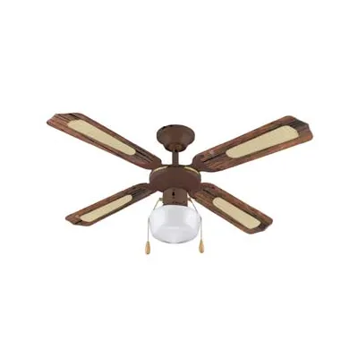 VENTILATORE TIPO LEGNO DA SOFFITTO 1 LUCE