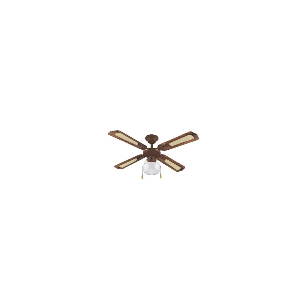 VENTILATORE TIPO LEGNO DA SOFFITTO 1 LUCE