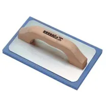 FRATTONE GOMMASPUGNA PER INTONACO BASE ALLUMINIO E MANICO IN LEGNO