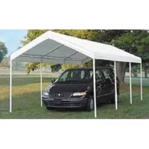 GAZEBO CARPORT SENZA PARETI LATERALI BIANCO
