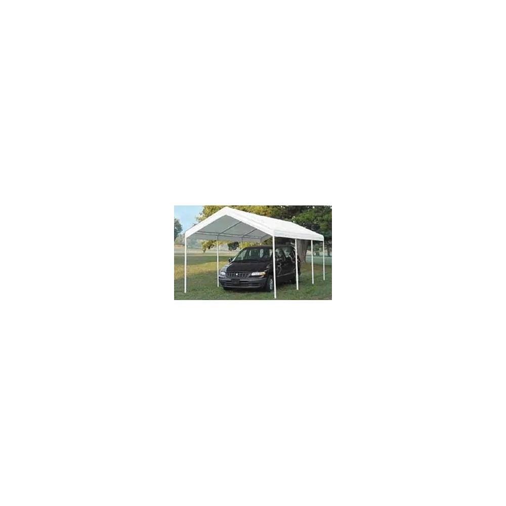 GAZEBO CARPORT SENZA PARETI LATERALI BIANCO