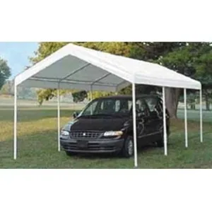 GAZEBO CARPORT SENZA PARETI LATERALI BIANCO