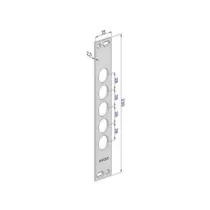 CONTROPIASTRA P/SERRATURE PORTE BLINDATE IN ACCIAIO INOX INT.28 CP2500