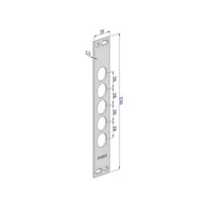 CONTROPIASTRA P/SERRATURE PORTE BLINDATE IN ACCIAIO INOX INT.28 CP2500