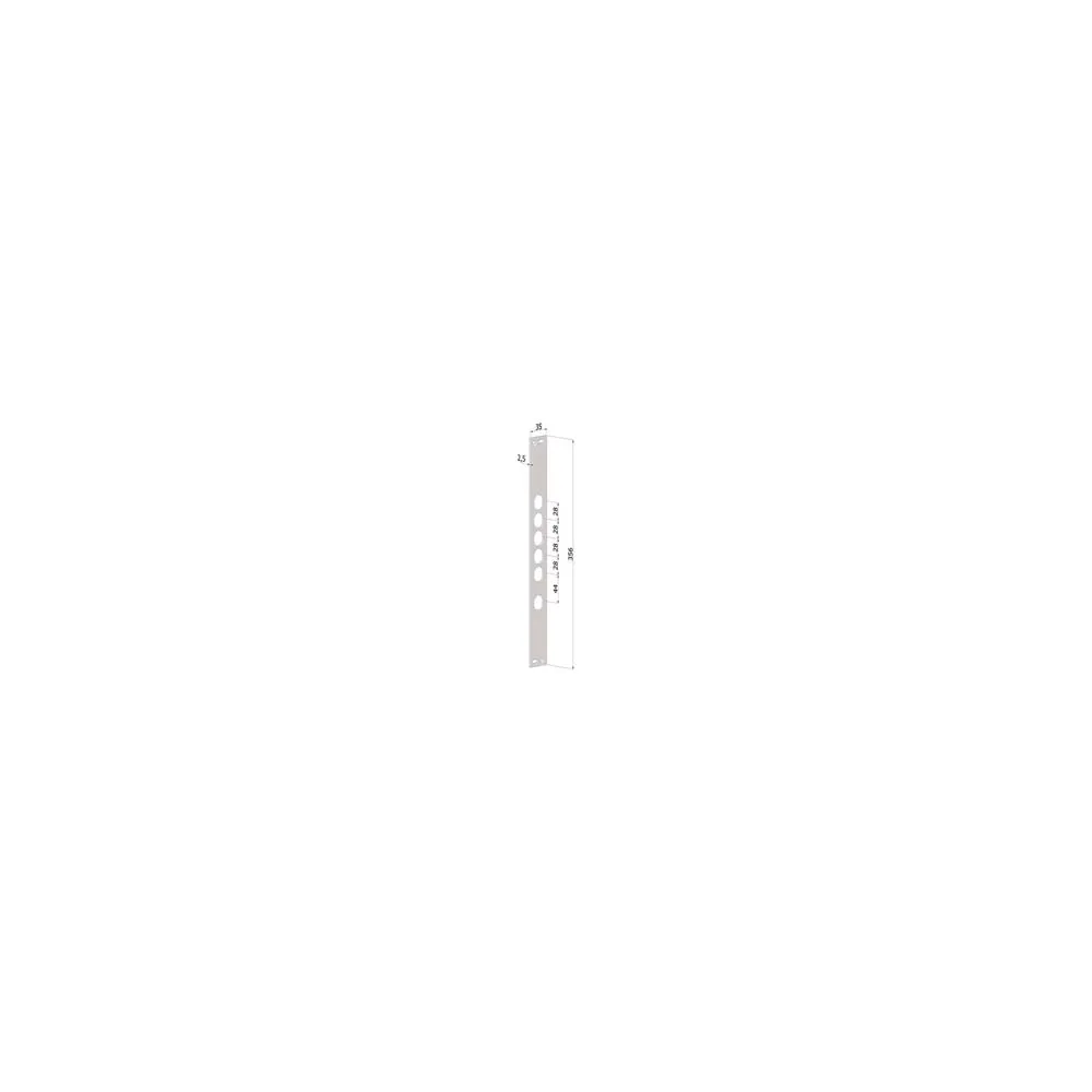 CONTROPIASTRA P/SERRATURE PORTE BLINDATE IN ACCIAIO INOX INT.28 CP2530