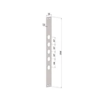 CONTROPIASTRA P/SERRATURE PORTE BLINDATE IN ACCIAIO INOX INT.37 CP2530