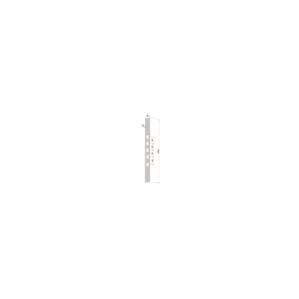 CONTROPIASTRA P/SERRATURE PORTE BLINDATE IN ACCIAIO INOX INT.37 CP2530