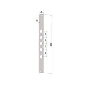 CONTROPIASTRA P/SERRATURE PORTE BLINDATE IN ACCIAIO INOX INT.37 CP2530