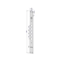 FRONTALE P/SERRATURE PORTE BLINDATE IN ACCIAIO INOX INT.28 FR2500
