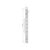 FRONTALE P/SERRATURE PORTE BLINDATE IN ACCIAIO INOX INT.37 FR2530