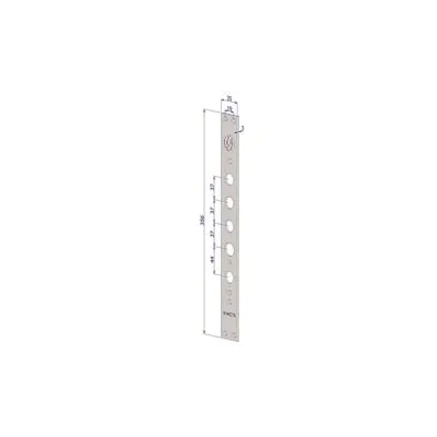 FRONTALE P/SERRATURE PORTE BLINDATE IN ACCIAIO INOX INT.37 FR2530