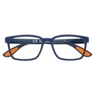 OCCHIALE LETTURA MONTATURA POLICARBONATO SOFT TOUCH BLU/ARANCIONE PR80