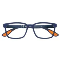 OCCHIALE LETTURA MONTATURA POLICARBONATO SOFT TOUCH BLU/ARANCIONE PR80