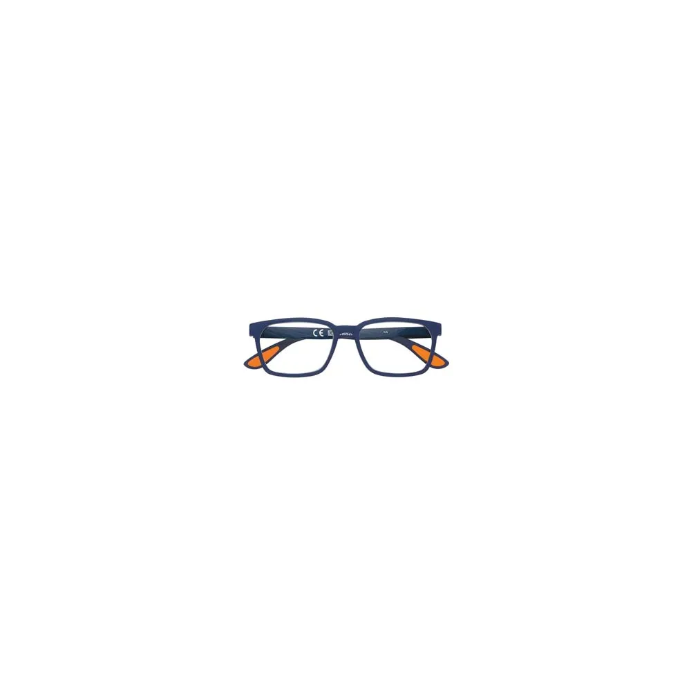 OCCHIALE LETTURA MONTATURA POLICARBONATO SOFT TOUCH BLU/ARANCIONE PR80