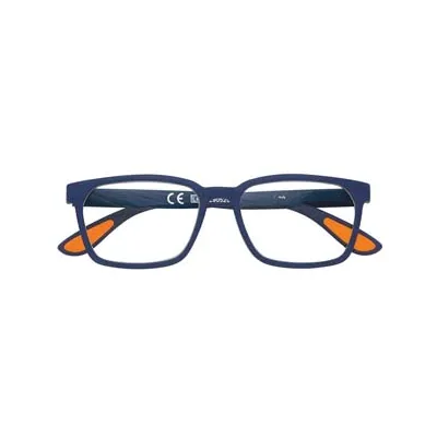 OCCHIALE LETTURA MONTATURA POLICARBONATO SOFT TOUCH BLU/ARANCIONE PR80
