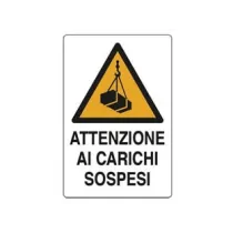 CARTELLO "ATTENZIONE CARICHI SOSPESI"