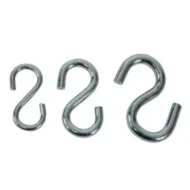 GANCI AD "S" PER CATENE IN ACCIAIO ZINCATO