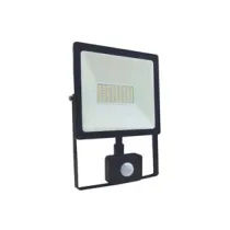 PROIETTORE LED C/SENSORE CREPUSCOLARE DI MOVIMENTO IP44 NERO